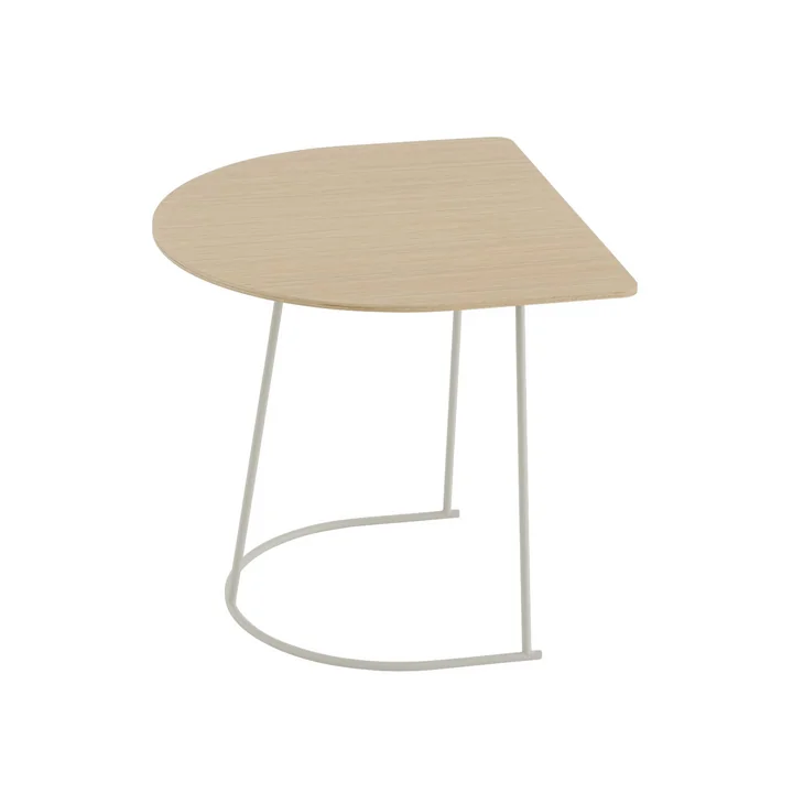 Muuto - Airy Coffee Table, Half Size, chêne laqué / blanc cassé