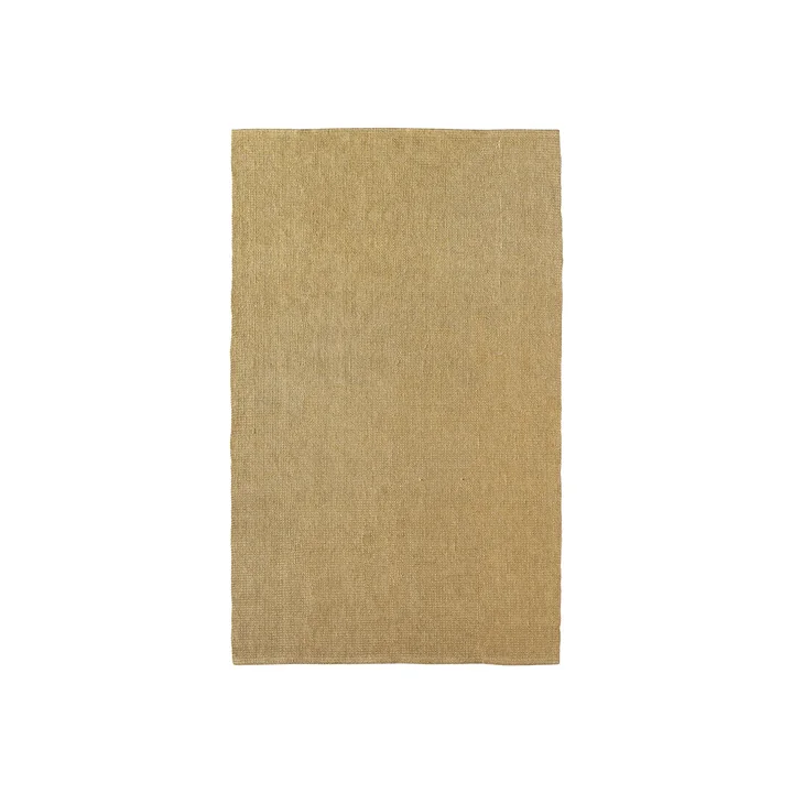 HKliving - Tapis de jute, 150 x 240 cm, mustard