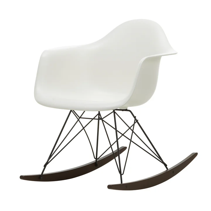 Vitra - Eames Plastic Armchair RAR, érable foncé / basic dark / blanc