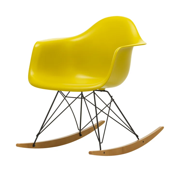 Vitra - Eames Plastic Armchair RAR RE, érable jaunâtre / basic dark / moutarde