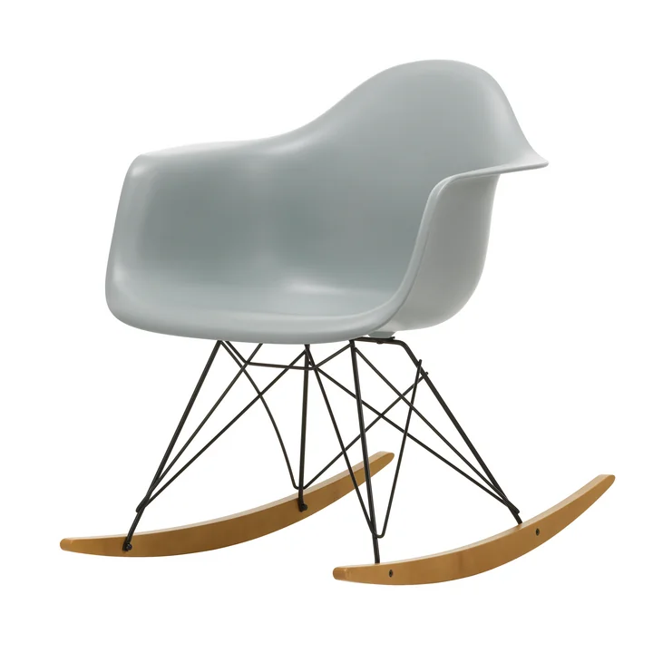 Vitra - Eames Plastic Armchair RAR RE, érable jaunâtre / basic dark / gris clair