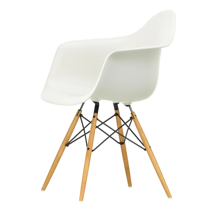 Vitra - Eames Plastic Armchair DAW, érable jaunâtre / blanc