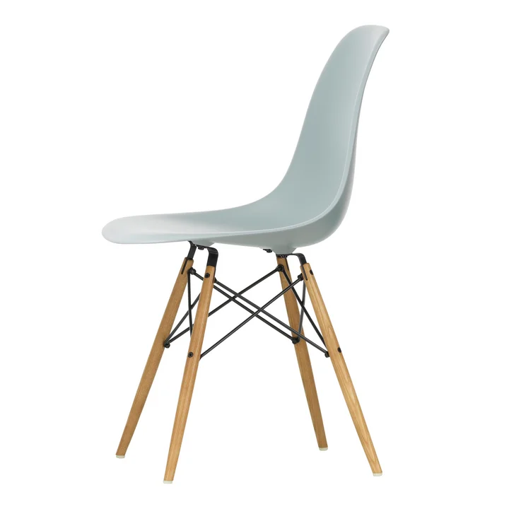 Vitra - Eames Plastic Side Chair DSW RE, frêne couleur miel / gris clair