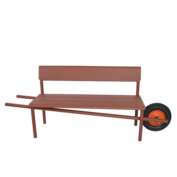 Weltevree - Wheelbench, oxyde rouge