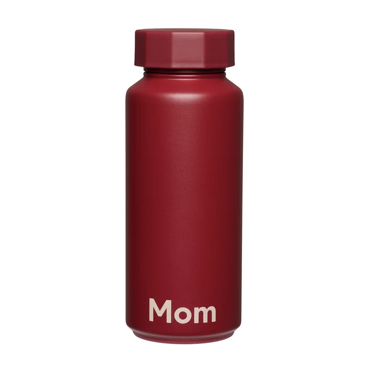 Design Letters - Bouteille thermos AJ Hot & Cold 0,5 l, Mom / burgundy (édition spéciale)