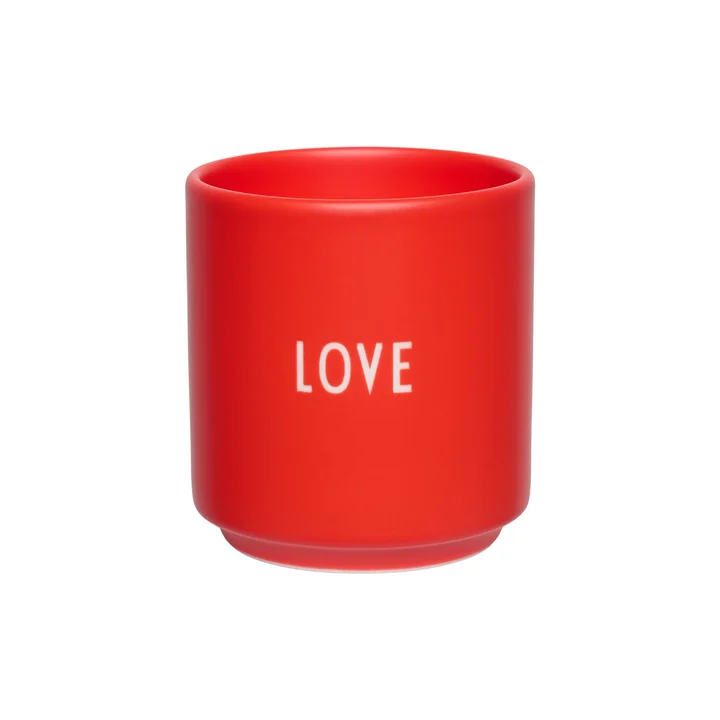 Design Letters - Mini-tasse en porcelaine, Love / rouge