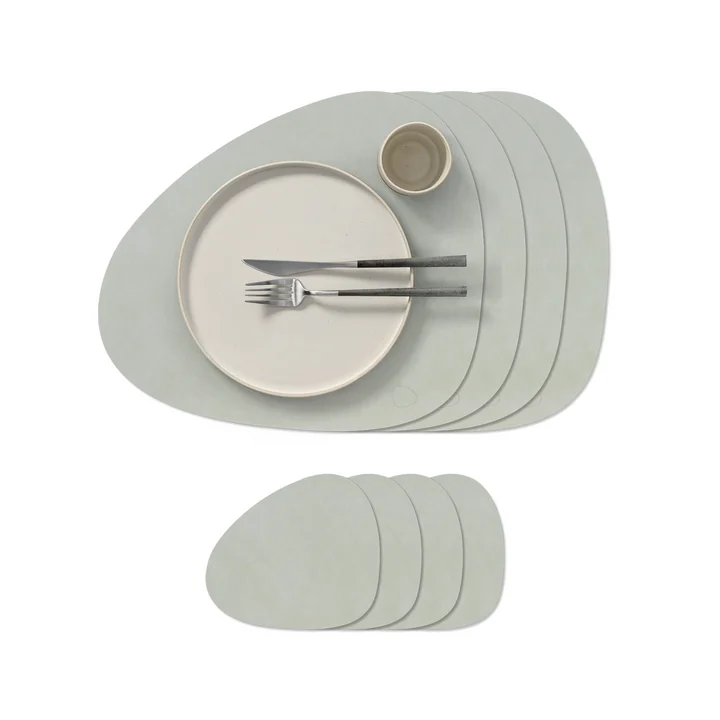 Lind DNA - Set cadeau Curve L, Nupo metallic (4 sets de table + 4 dessous de verre)