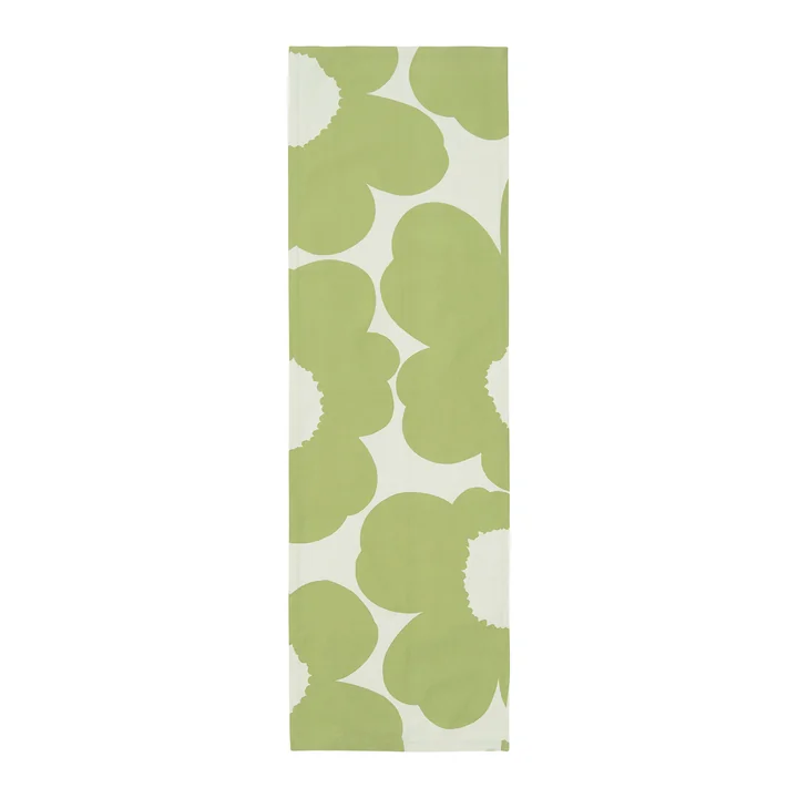 Marimekko - Iso Unikko Chemin de table 42 x 139 cm, blanc cassé / pear