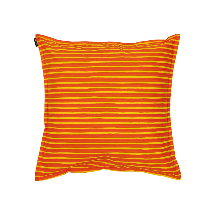 Marimekko - Piccolo housse de coussin, 50 x 50 cm, orange / jaune