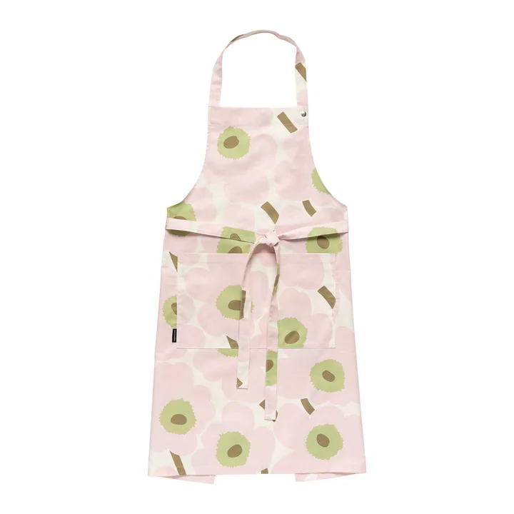 Marimekko - Pieni Unikko Tablier, blanc cassé / rose / perle / sable