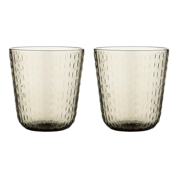 Marimekko - Syksy Verre, 360 ml, brun (lot de 2)
