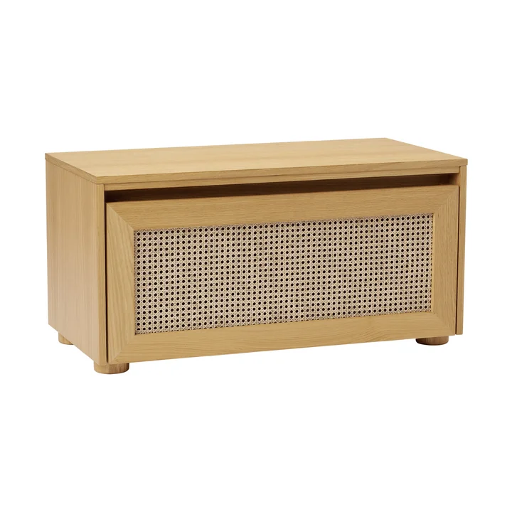 Umage - Hideaway Banc de rangement, chêne / tressage viennois
