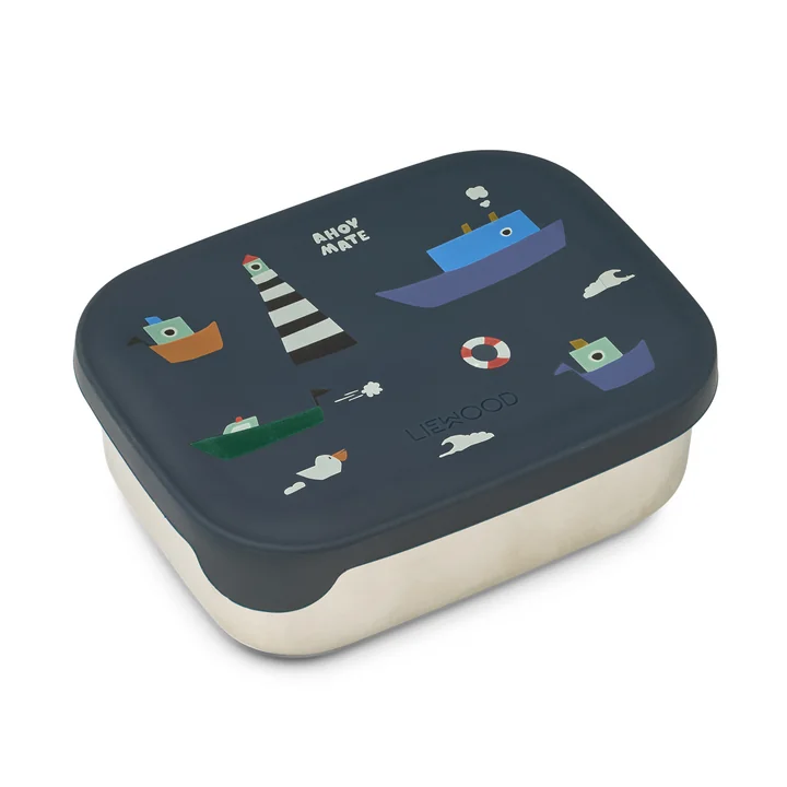 LIEWOOD - Boîte à lunch Arthur avec couvercle, sailing / classic navy