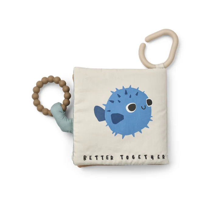 LIEWOOD - Livre en tissu Fey, around the world / sandy