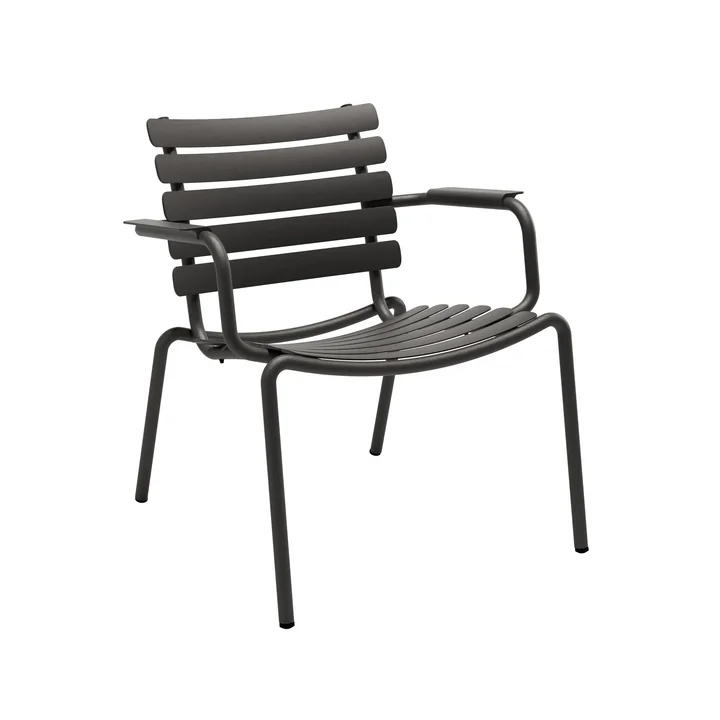 HOUE - ALUA Outdoor Lounge Chair, noir