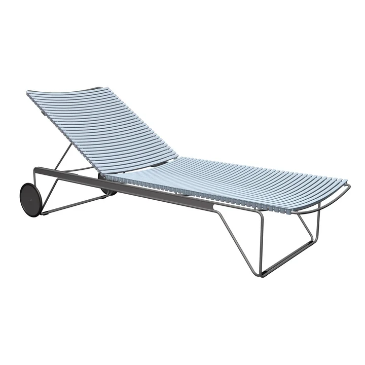 HOUE - CLICK Chaise Longue réglable, dusty light blue