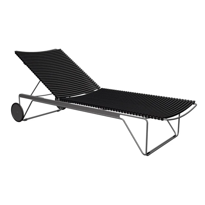 HOUE - CLICK Chaise Longue réglable, noir