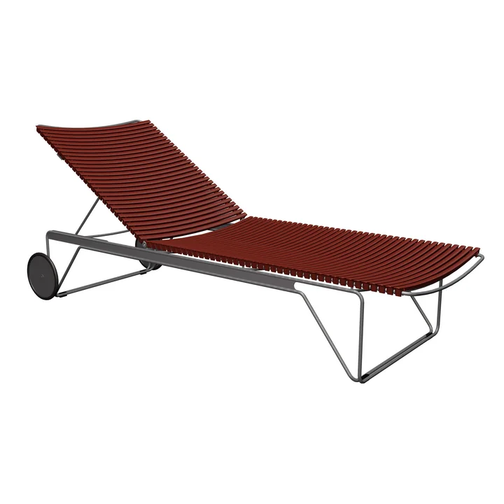 HOUE - CLICK Chaise Longue réglable, paprika