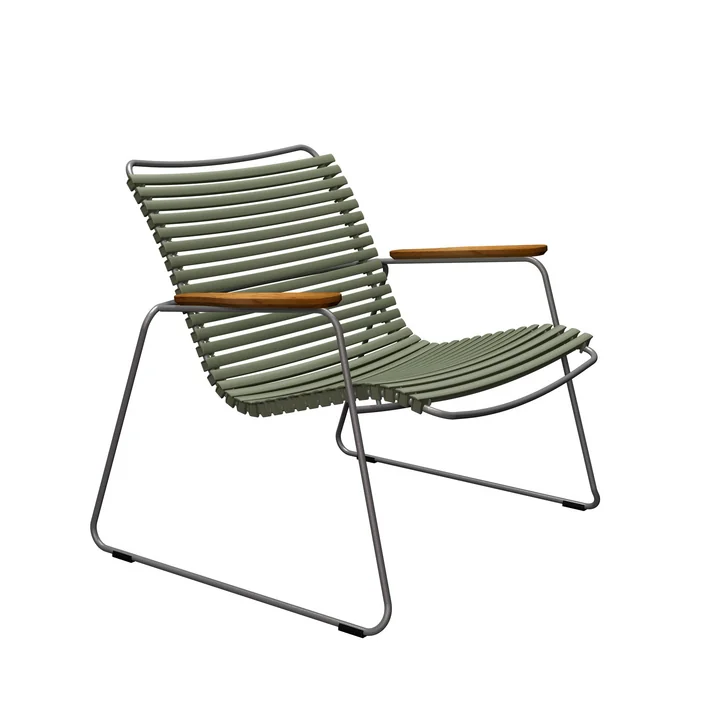 HOUE - CLICK Roomy Outdoor Lounge Chair, vert olive