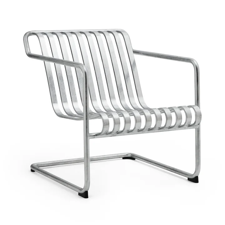 HAY - Palissade Cantilever Lounge Chair Low, hot galvanised