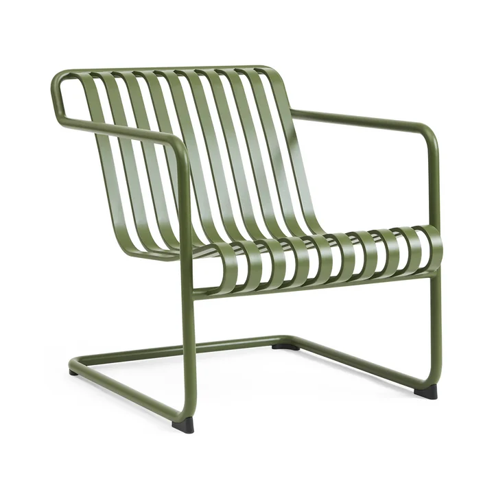 HAY - Palissade Cantilever Lounge Chair Low, olive