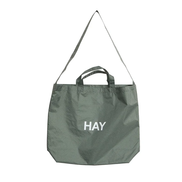 HAY - Grid Crossover Bag M, vert foncé