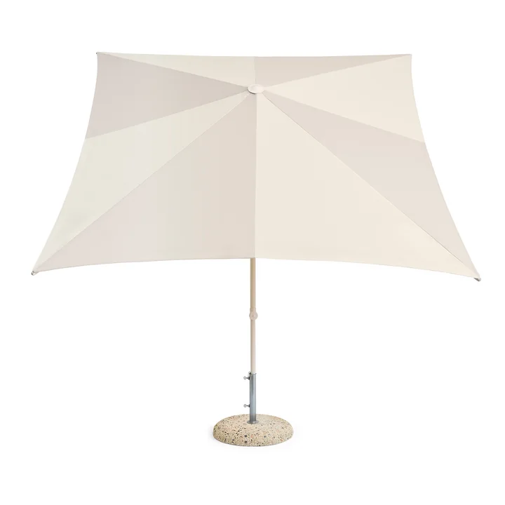 HAY - Terrazza Parasol, carré, 240 x 240 cm, blanc cassé / gris