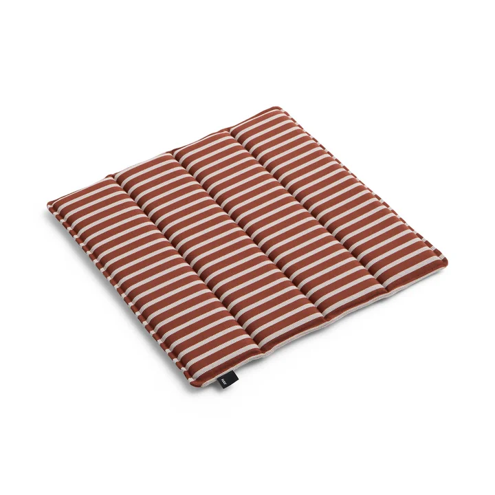HAY - Terrazza Coussin d'assise, rayures épaisses, terracotta