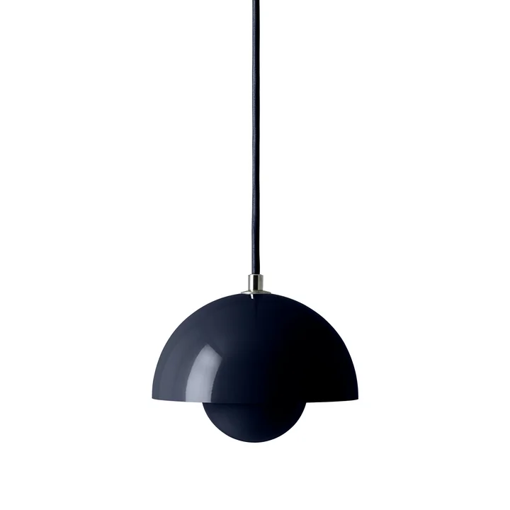 & Tradition - FlowerPot Lampe suspendue VP10, bleu acier