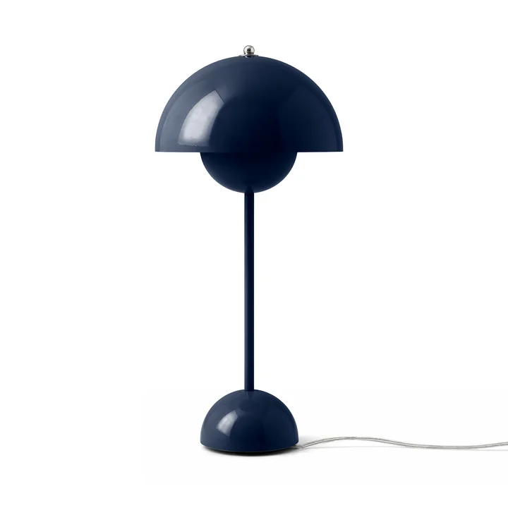 & Tradition - Lampe de table FlowerPot VP3, bleu acier