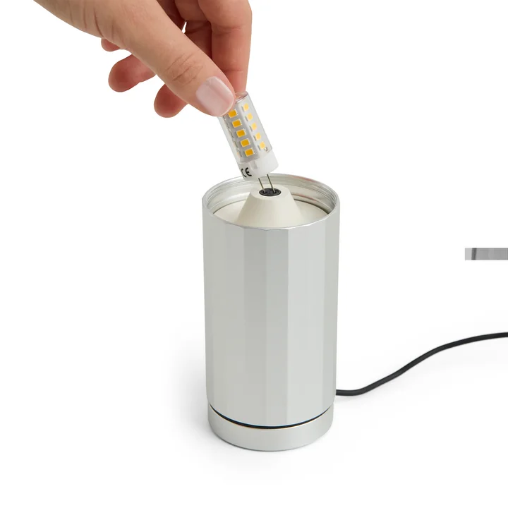 HAY - Turn On LED Lampe de table, aluminium