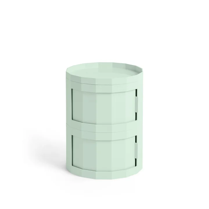 HAY - Facet Cabinet 20 avec pieds et roulettes, menthe douce