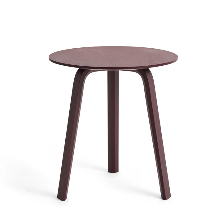 HAY - Bella Table d'appoint Ø 45 cm / H 49 cm, dark bordeaux