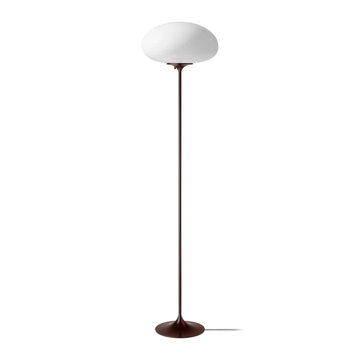Gubi - Stemlite Lampadaire H 150 cm, noir rouge / opale