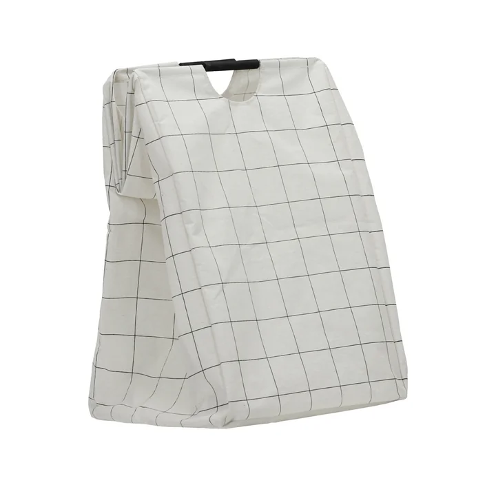 House Doctor - Squares Sac à linge, blanc