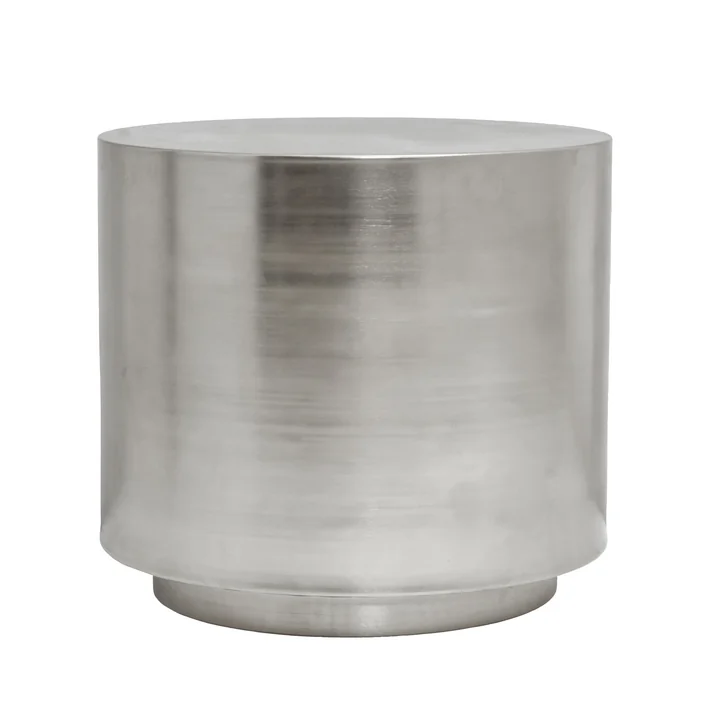 House Doctor - Step table d'appoint, Ø 50 x H 45,7 cm, argent brossé