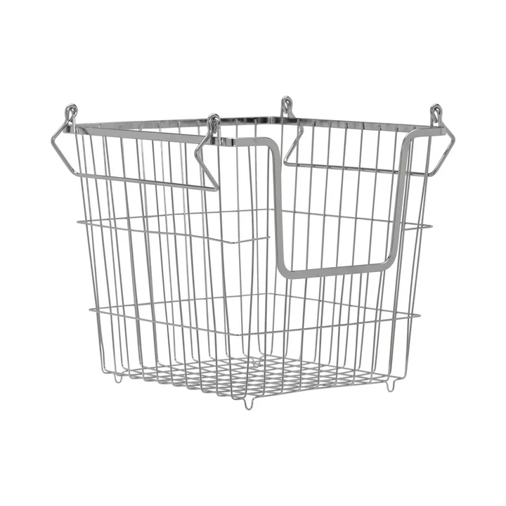 House Doctor - Panier de rangement Taw, large, chrome