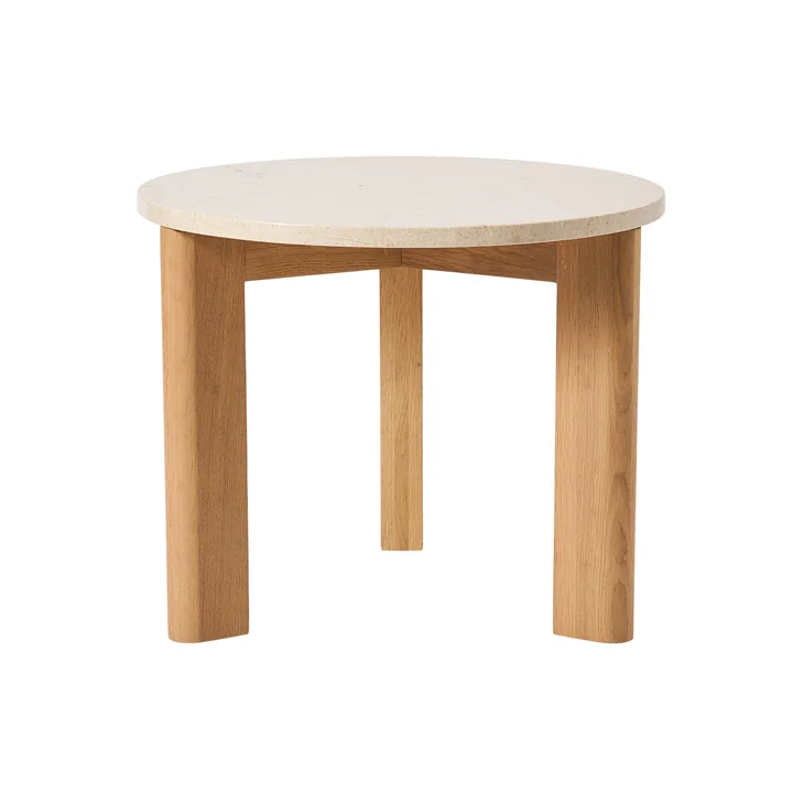 Andersen Furniture - Evoke table basse, Ø 55 cm, chêne / marbre