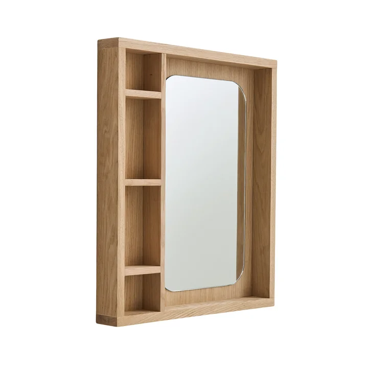 Andersen Furniture - Glance Étagère à miroir, chêne