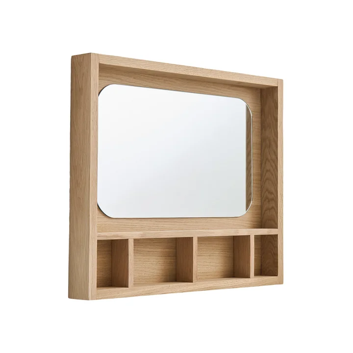 Andersen Furniture - Glance Étagère à miroir, Chêne