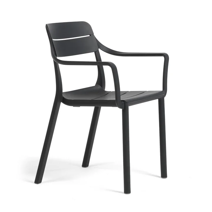 Nardi - Cassia Chaise avec accoudoirs, anthracite