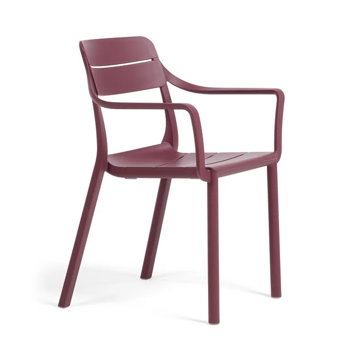Nardi - Cassia Chaise avec accoudoirs, borgogna