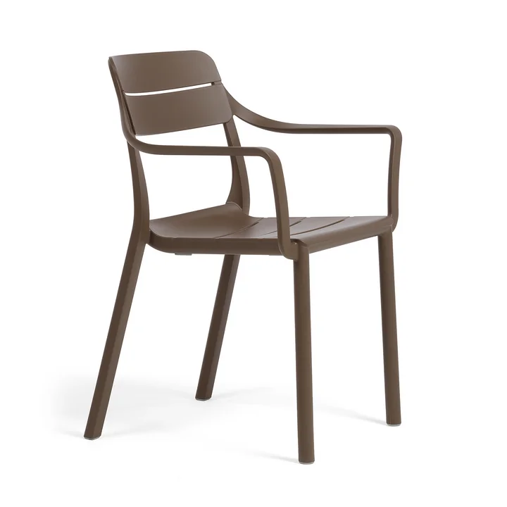 Nardi - Cassia Chaise avec accoudoirs, tabacco