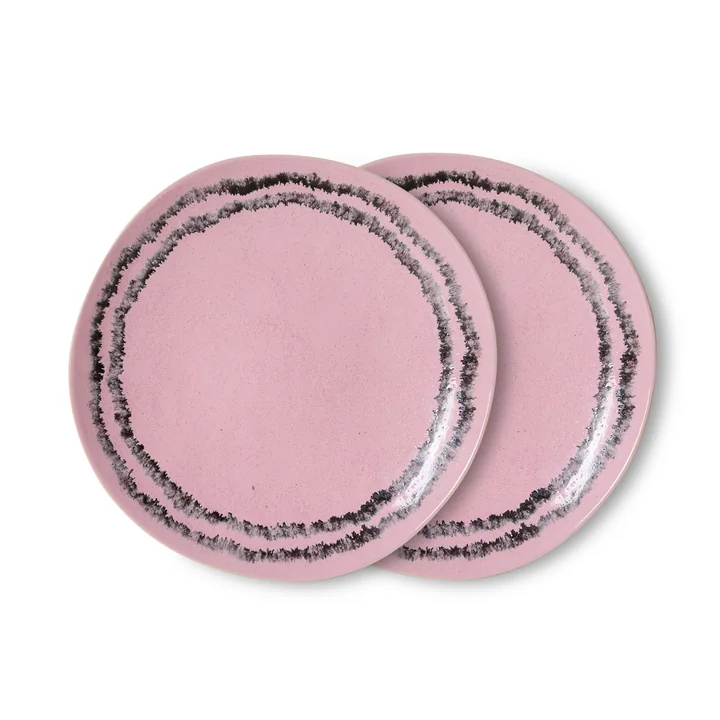 HKLiving - 70's Assiette d'accompagnement, Ø 22 cm, bubble (set de 2)