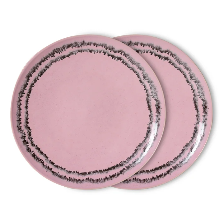 HKLiving - 70's Assiette plate, Ø 27,5 cm, bubble (set de 2)