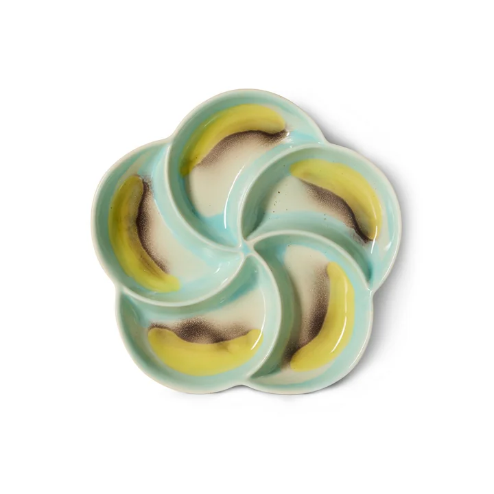 HKliving - 70's Plateau à snacks, Ø 20,3 cm, glint