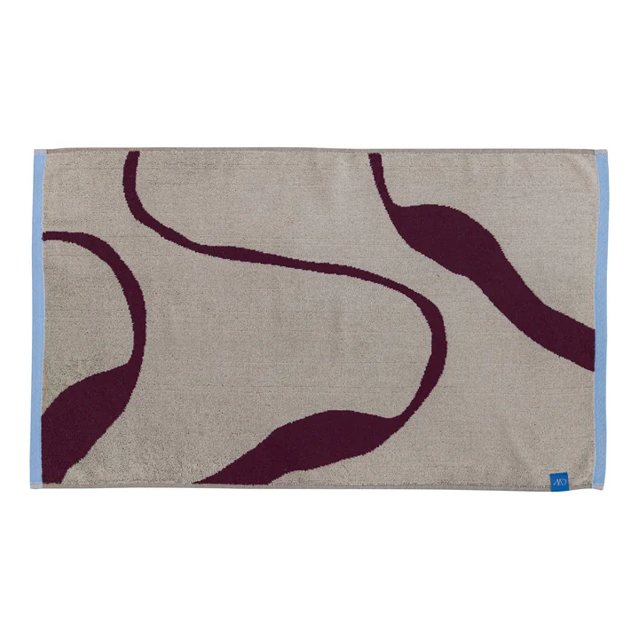 Mette Ditmer - Nova Arte Tapis de bain 50 x 80 cm, vin / sable
