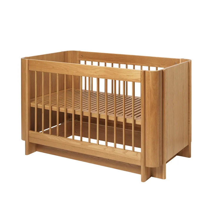 Ferm Living - Tilu Lit bébé, 68 x 129 cm, chêne naturel