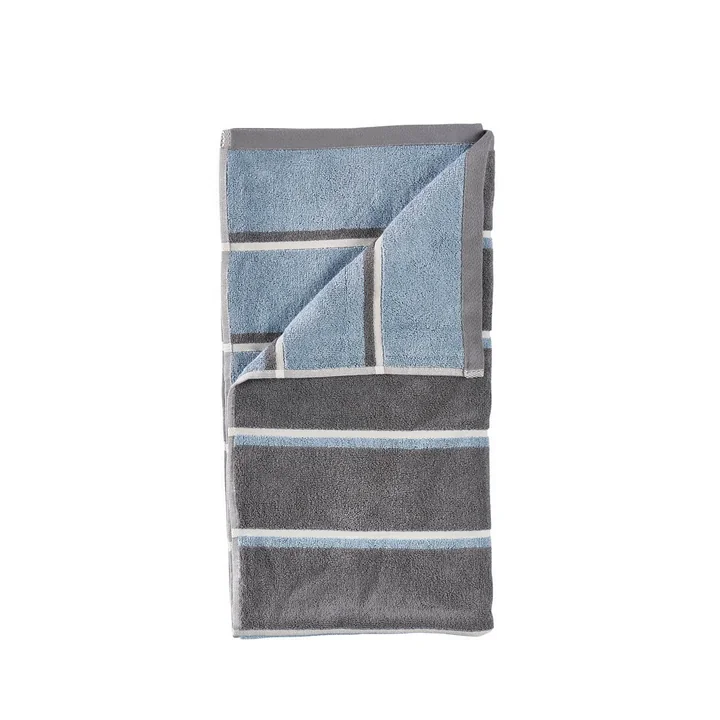 Zone Denmark - Serviette de bain Sauna, 70x140, Grey/Blue Fog/Soft Grey