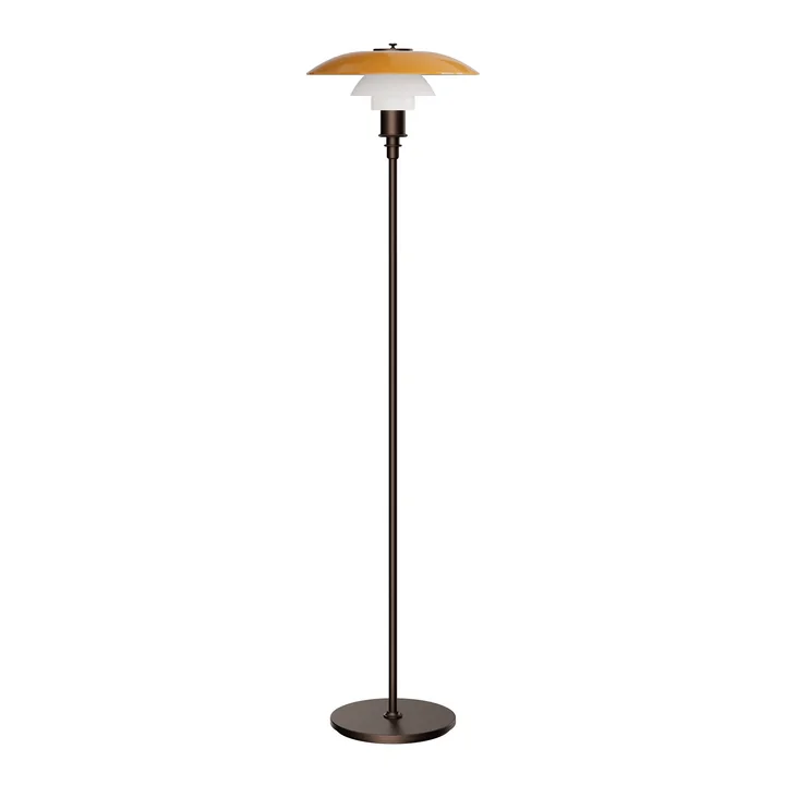 Louis Poulsen - PH 3½-2½ Lampadaire Centenary Edition, ambre / blanc opale